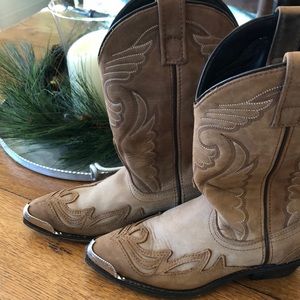 Western Leather Short Cowboy Boot Size 7